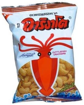 Spicy Snack Ari-ngato Squid with Sesame Flavor Cracker 35g.