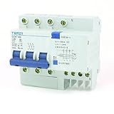 uxcell　漏電遮断器　漏電ブレーカ　過負荷保護　35mmDINレールマウント　AC 400V 20A 3P+1N