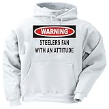 Warning: Steelers Fan with an attitude Youth Hooded Sweatshirt (for Kids) Various Colors Available