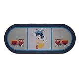Patch Magic 30-Inch by 72-Inch Fire Truck Runner Rug