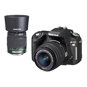Pentax K100D Digital SLR Camera (18-55mm and 50-200mm Lens Kit)