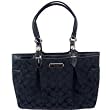 Coach Black Signature Gallery 12CM East West Tote Handbag 15146