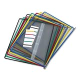 Tarifold P090 Pivoting Pockets, Assorted Colors, 10-Pack