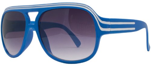 Coole Strike Sonnenbrille im angesagten Retro Look hellblau weiß