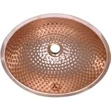 Whitehaus Oval Undermount Ball Polished Copper