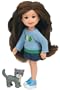 TY Li'l Ones Beautiful Brianna - with Grey Cat in Box
