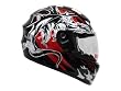 Black Monster Race Flag Full Face Motorcycle Street Sport Helmet DOT ~ Large
