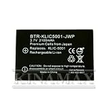 Kinamax BTR-KLIC5001-JWP 2100mAh KLIC-5001 Replacement Battery for Kodak EasyShare - Premium Japanese Cells