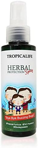 "BYE BYE BUZZING BUGS" All Natural Insect Repellent with Essential Oils - Anti-Bug Herbal Spray Kid Safe, Outdoor Use, Long Lasting 115 ML.