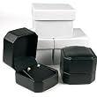 3 Black Leather Earring & Pendant Jewelry Gift Boxes