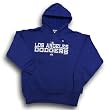 Los Angeles Dodgers MLB Authentic Collection Stack Hooded Sweatshirt (Team Color) by Majestic Athletic
