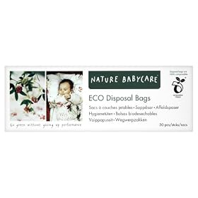 Nature Babycare ECO Disposal Bags - 3 x Packs of 50 (150 Disposal Bags)