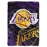 Los Angeles Lakers 60"x80" Royal Plush Raschel Throw Blanket Warm Durability Machine Washable