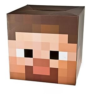 Minecraft Steve Head Cardboard Mask Mine Craft Costume New