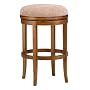 Oak View Backless Swivel Counter Stool - Oak