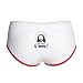 Artsmith, Inc. Women's Boy Brief Underwear Got Christ Jesus Christ - White/Red, Large