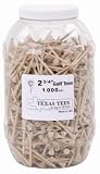 New! Tees- 2 3/4 White Color Jar of 1,000
