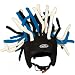 Mental Gear Funky Crazy Ski Helmet Cover Haywired Blue