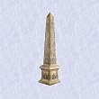 Egyptian obelisk statue Golden replica sculpture new Ra