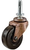 Shepherd Hardware 9345 2-Inch Medium Duty Stem Caster, 2-Pack