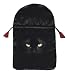 Black Cat Satin Tarot Bag