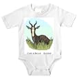 Onesie with africa, deer, damaliscus, animal, horns, dorcas, bontebok, ram