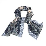 Lilies Silk Crepe Scarf