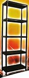 5 Tier Black Heavy Duty Plastic Strong Shelf Unit