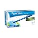Paper Mate FlexGrip Ultra Stick Ball Pen, Fine Point, 0.80 mm, Blue Barrel, Blue Ink (9660131), Pack of 12