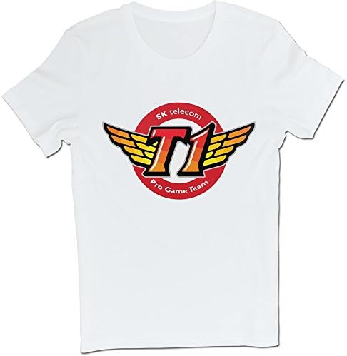 Korea SKT T1 Esports Team Logo T-shirts White XXL For Man