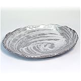 うず潮 小判皿 【四日市ばん古焼 和陶器】 / お楽しみグッズ(キッチン用品)付きセット