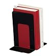 UNIVERSAL OFFICE PRODUCTS Standard Deluxe Bookends with Nonskid Base, 4-3/4 x 5-1/4 x 5, Steel, Black