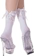 Opaque Socks Lace Up Tops SeXy 2 COLORS Black or White