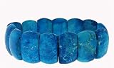 Medium Cushion Style Bracelet - Howlite Dyed Turqu