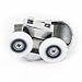 1pair Shower Door Roller Runner Wheel 25mm Wheel Diameter