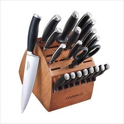 Kitchenaid Cutlery  on Calphalon Contemporary 21 Piece Knife Block Set   Cuisinart Cookware