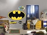 Fathead Batman Logo Wall Décor 28Lx50W Fathead Batman Logo Wall Décor - 28Lx50W