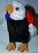 Ty Beanie Babies - Free the Eagle with Black Chest Red & Blue Wings