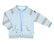 Sterntaler 75999 Strick-Jacke Pepe aus 100% Baumwolle mit Label Pirat Gr&ouml;&szlig;e 86 Farbe bleu (Farb-Nr. 31), FJSO09