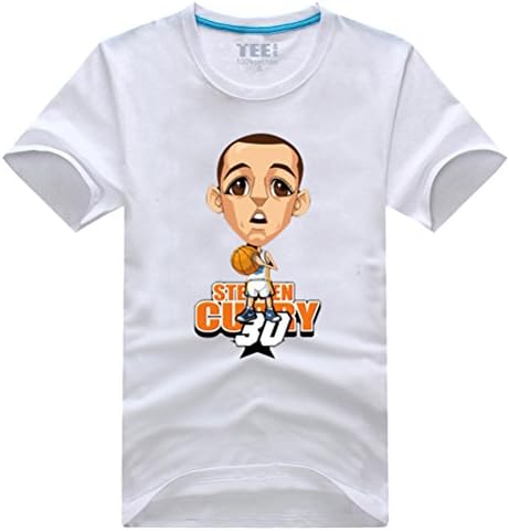 Stephen Curry T Shirt Carton Tee Name and Number Jersey 100% Cottton