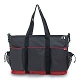 Duo Double Diaper Bag in Charcoal Canvas