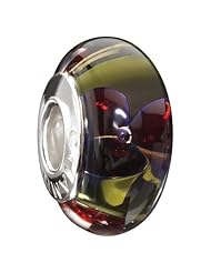 Authentic Chamilia Red Spiral Murano Charm O-17