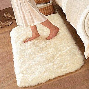 CWKTITI® Super Soft Solid Carpet/Floor Rug/ Living room carpet/Area Rug(can be customized) 80*120cm(white)