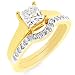 14K YG 1.00 Carat tw. Diamond Bridal Set - Size 7