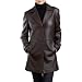 BGSD Women's New Zealand Lambskin Leather Walking Coat in Black or Brown image 1