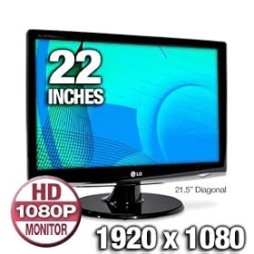LG W2253TQ-PF 22-Inch Class Widescreen LCD Monitor (Gloss Black) by LG