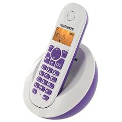 Telefunken Peps 201 Schnurloses, strahlungsarmes DECT-Telefon mit ergonomischen Design violett