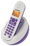Telefunken Peps 201 Schnurloses, strahlungsarmes DECT-Telefon mit ergonomischen Design violett