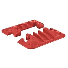 Linebacker CPEC3X225-O Polyurethane Extra Heavy Duty 3 Channel Male and Female End Caps, Orange, 14.25" Length, 20" Width, 3.05" Height (Pair)