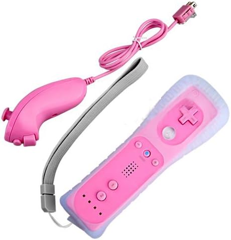 yinwen220us New Black Motion plus Remote Wii Game Controller and Nunchuck